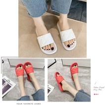 정말 심플한 디자인의 슬리퍼 7종 실내 거실 욕실화 홈 사무실 무소음 층간소음방지 미끄럼방지 푹신푹신, 마름모 패턴 오렌지 36-37 SIZE