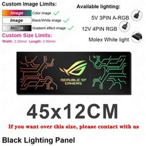 컴퓨터케이스화이트 pc케이스 본체케이스 게이밍컴퓨터케이스 데스크탑케이스 컴퓨터케이스교체, 블랙 45x12cm