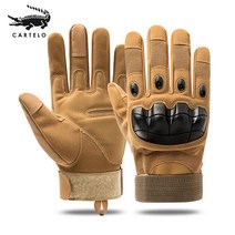 CARTELO 반 손가락 전술 장갑 ST26 블랙, M, ST33 모래 색상 [모든 손가락]