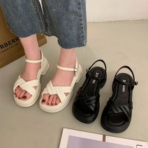 ANYOU 여성 여름 샌들 여성용경량 통굽 뮬 슬리퍼