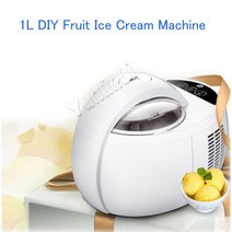 아이스크림 제조기 가정용 자동 과일 제조기 DIY 기계 110W ICM-1000A 1L 소프트아이스크림기계 아이스크림메이커 소프트아이스크림기계렌탈대신 아이스 소프트아이스크림 호환, 단일옵션