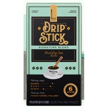 남양유업 가을 겨울 홈카페 루카스나인 리저브 드립스틱 시그니처 블렌드 사무실 탕비실 학원 학교 따뜻한 차 6T, 1세트