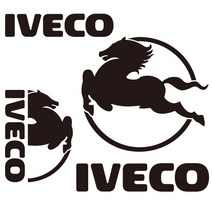 마이웨이카 이베코 스티커 화물차 트럭 트레일러 버스 튜닝 IVECO 로고, 로고1, 블랙 홀로그램