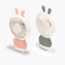 캐릭터 토끼 모양 핸디 선풍기 (주)케이디물산, 핑크