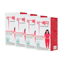 웰빙플러스 삭빼다 단기간 다이어트보조제 고함량 가르시니아 체지방분해, 4개, 240g