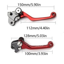 접이식전기자전거 세발전기자전거혼다 용 매트 색상 RF250R RF 250 450 R 2007-2022 접이식 브레이크 클러, 19 Black CRF450R 02-03, 한개옵션1