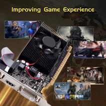 Graphics Cards GT 610 1G 초고속 그래픽 카드 64 비트 DDR3 810/500Mhz PCI-E 1.1 X16 데스크탑 소형 섀, 한개옵션0
