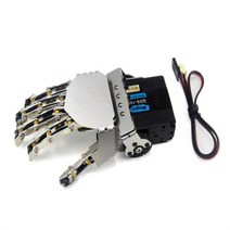 로봇 손가락 코딩 팔 로봇손 휴머노이드 핑거 매니뮬레이터 의인화 마운트 키트 서보 바이프 DIY 조립, 오른손