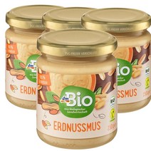 디엠바이오 dmBio peanut butter 독일 땅콩버터 스프레드 잼 250g, 4팩