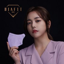 다이아핏 베이직 KF94 예쁜핏 2D새부리형 8컬러 보건용마스크 대형/중형/소형 개별포장, 중형(청소년~여성), 라이트 핑크, 25매