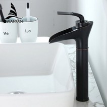싱크대 주방 시공 셀프 설치 코브라 거위목 수전 헤드 수도 꼭지 교체 세면대 수도꼭지 적인 흰색 욕실 폭포 싱글 홀 냉온수 탭 믹서 6008, 855803-Black_CHINA