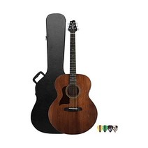 톱 마호가니 시리즈 왼손 솔리드 탑 어쿠스틱 전 점보 타 하드 케이스 픽 샘플러 Sawtooth, Guitar w/ Hard Case Pick Sam, Right-Handed