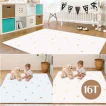 파크론 PE 웰빙플러스 놀이방매트 16T 185x140cm 2중엠보 논슬립, 단품