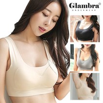글램브라 퍼펙트 누디 노와이어브라 스포츠브라 심리스 브라탑