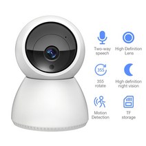 FEISDA 1080P 무선 와이파이 카메라 HD 홈 감시 보안 PTZ CCTV 카메라 양방향 오디오 P2P 베이비 모니터 애완 동물 카메라, 64G 카드로 1080P, 협력사, 영국 플러그