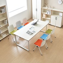 TS 데임 LPM B형 타공형 회의용테이블 1500x900, 블랙프레임/차콜