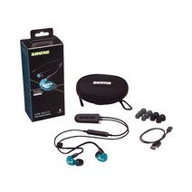 노캔 Shure se215-BT2 TW2 블루투스 헤드폰 케이블 SE535 SE846 이어폰 용 마이크가있는 5.0 업그레이드 제, 02 파란