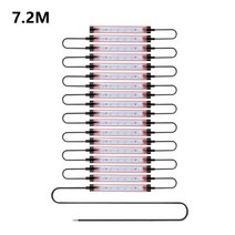 자동차 견인 고리 스트랩 차량 24v led 깜박이는 트럭 주변 조명 지붕 범퍼 도어 램프 1.2m 2.4m 7.2m 스트립 트레일러 트럭 캐러밴 액세서리 장식, 24v 흰색