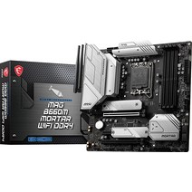 MSI 모타르 Wi-Fi DDR4 게이밍 마더보드 mATX 12세대 인텔 코어 LGA 1700 소켓 PCIe 4 2.5G 랜 M.2 슬롯 6 (MAG B660M), mATX_MAG B660M BAZOOKA DDR4