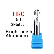 XUHAN 볼 코 엔드 밀 텅스텐 카바이드 커터 CNC 라우터 비트 밀링 공구 R0.5 6mm 8mm 10mm HRC50 55 65 2 4 플루트, CHINA, R5X10DX75L, HRC50-2F For Al + 5PCS