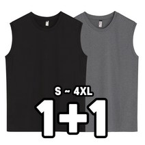 늑대와여우 1+1원플러스원 남자나시티 쿨링 냉감 민소매 빅사이즈