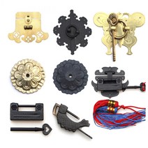 국산 옛날전통문양장식 면판링 이마 자물통 자물쇠, 05.나비면판16-7금색 88x72mm비녀포함