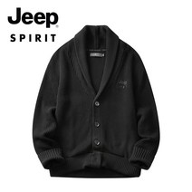 JEEP SPIRIT 남성 긴팔 니트 가디건 남자 심플 캐쥬얼 패션 JPHY18031