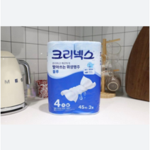 크리넥스 빨아쓰는 위생행주 블루, 45매, 12개