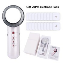 셀룰라이트 마사지기 3IN1 초음파 EMS 바디 마사지 기계 지방 레코딩 슬리밍 10 20PC 전극 패드, 20Pads Easy Box