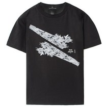 22SS 스톤 쉐도우 라운드 반팔티 블랙 76192012B