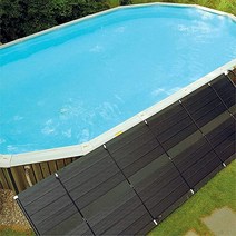SunHeater 태양열 히터 6.1 x 6.1m(2 20피트) 패널 2개 포함(80제곱피트) 지상 수영장용 난방 시스템 - 최대 -9.4°C(20°F)까지 수온 상승 S2