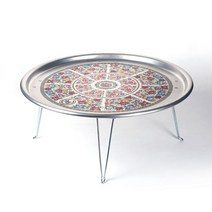 밥상 다과상 술상 찻상 옛날 양은 밥상 교자상 56CM, 특왕대3호56.5cm
