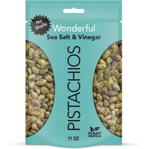 Wonderful Pistachios 미국 원더풀 피스타치오 탈각 피스타치오 씨 솔트 & 식초 312g 1팩, 1개