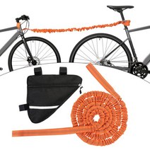 자전거트레일러 휴대용 자전거 견인 로프 풀 트레일러 어린이용 나일론 야외 MTB, 03 Orange Triangle Bag
