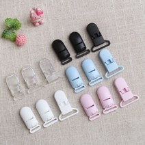 짱패브릭 (10개)플라스틱멜빵집게 클립-3size, 20mm연블루, 10개
