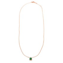 비앤비골드 [비앤비골드] 14K 목걸이 사각 원스톤 그린오닉스 체인 NPN24181