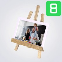 8인치 디지털액자 PF8050IPS 이젤거치대 패키지, 블랙