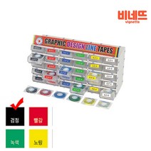 마스킹테이프 4.5MM 검정 바닥라인테이프 마킹테이프 커버링테이프