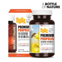 어바틀 프리미엄 프로폴리스365 알약 아연 플라보노이드 항산화제 미국직수입 600mg x 365캡슐(12개월분)대용량, 365캡슐(12개월)x1통, 600mg x 365캡슐