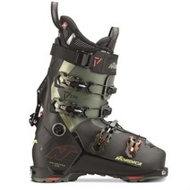 Nordica 스키장비 Unlimited 130 DYN Ski Boots 2024, Black/Irid Green/Red, 22.5