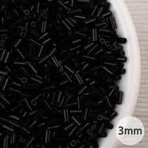 비즈아이 [3508]막대비즈 3mm 검정(401) [10g], 10g