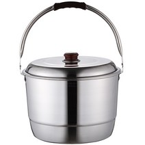 선학 국산 스텐27종 인덕션겸용 들통 찜솥, 20L, 실버
