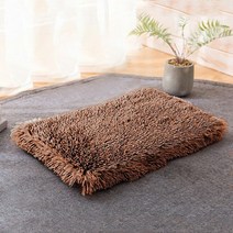 펫러그 강아지 고양이 러그세탁 가능한 개 침대 매트 긴 플러시 부드러운 애완 동물 수면 담요 따뜻한 고양, 03 Khaki_04 64x96