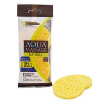 아쿠아마사지 2P 천연해면 세안스펀지
