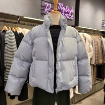 [로엠]하이넥 숏 다운 (2colors)_RMJDD11R99