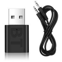 호환 무선송수신기 New USB Wireless Bluetooth 5.0 Receiver Transmitter Adapter Music Speakers 3.5mm AUX Car, 블루투스 v5.0, 01 BT