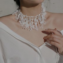 금춘이네 봄 플라워 레이스 목걸이 수술 스트랩 초커