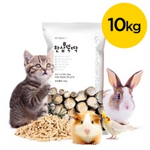 한삽뚝딱 고양이모래 우드펠렛 흡수형 베딩, 1, 10kg
