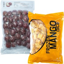 힘찬푸드 프리미엄 냉동과일, 1세트, 10_람부탄1kg+망고1kg