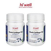 하이웰 뉴질랜드 프리미엄 상어연골 750mg 천연 콘드로이친 100 베지캡슐, 2개